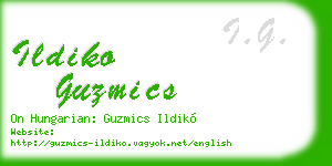 ildiko guzmics business card