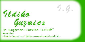 ildiko guzmics business card